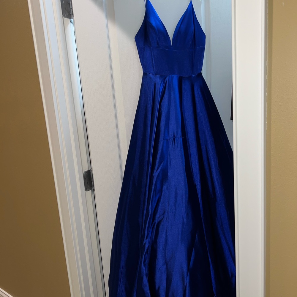 Sherri Hill new royal blue prom dress size 4 - Picture 10 of 12